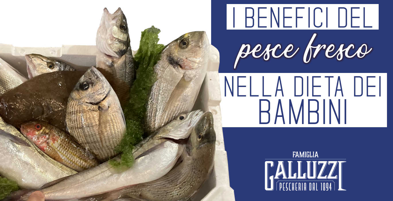 benefici del pesce fresco nella dieta dei bambini